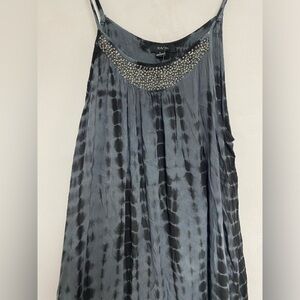Gray & Black Maxi dress. Size Large 100% Rayon